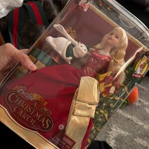Barbie Christmas Carol Doll in Red and Gold (Eden Starling doll)